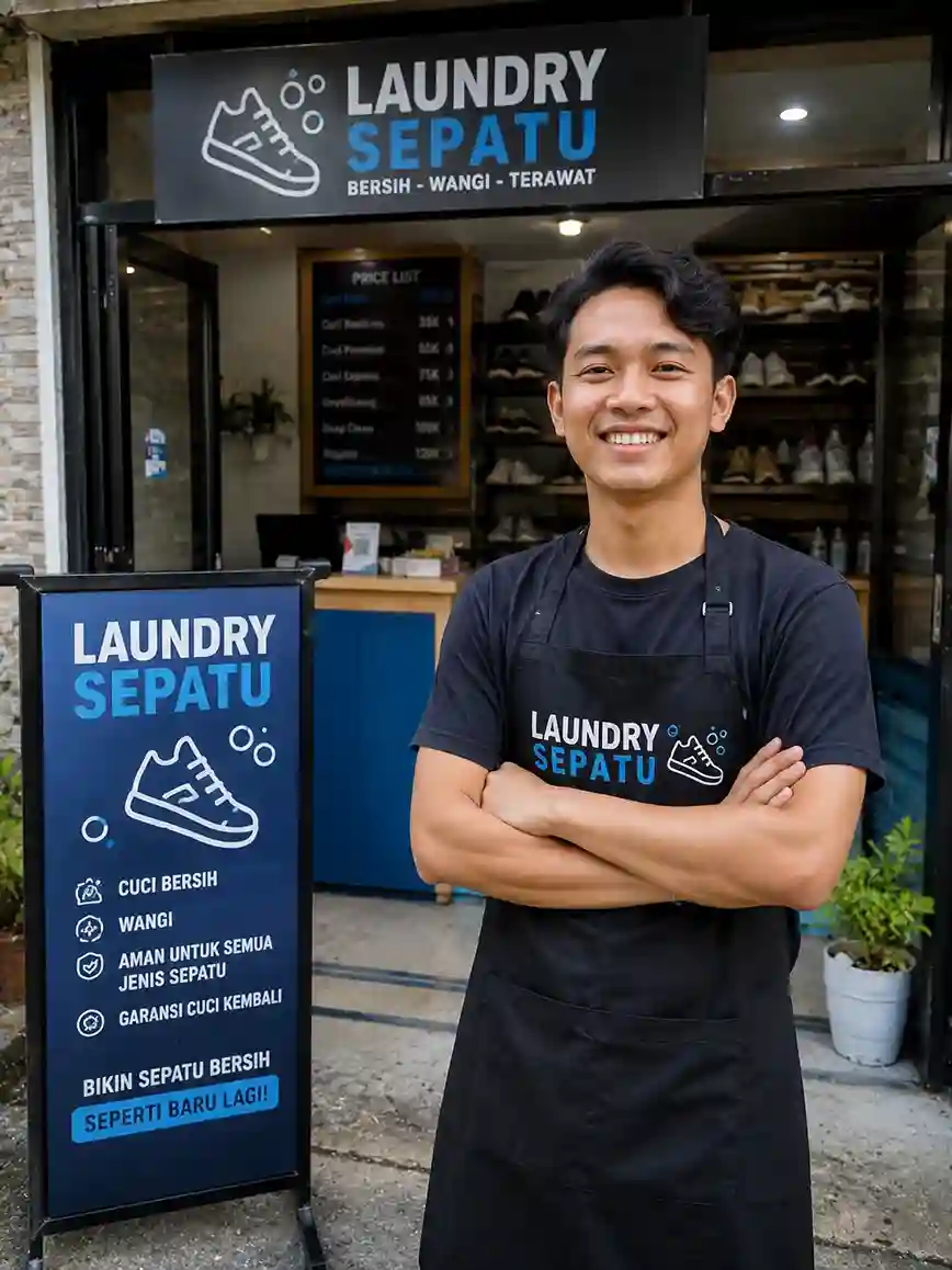 laundry sepatu